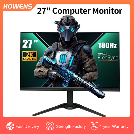 27 Inch Gaming Monitor,Desktop Monitor  HDR Screen/High Refresh Rate/10Bits Display Graphics with AMD FreeSync