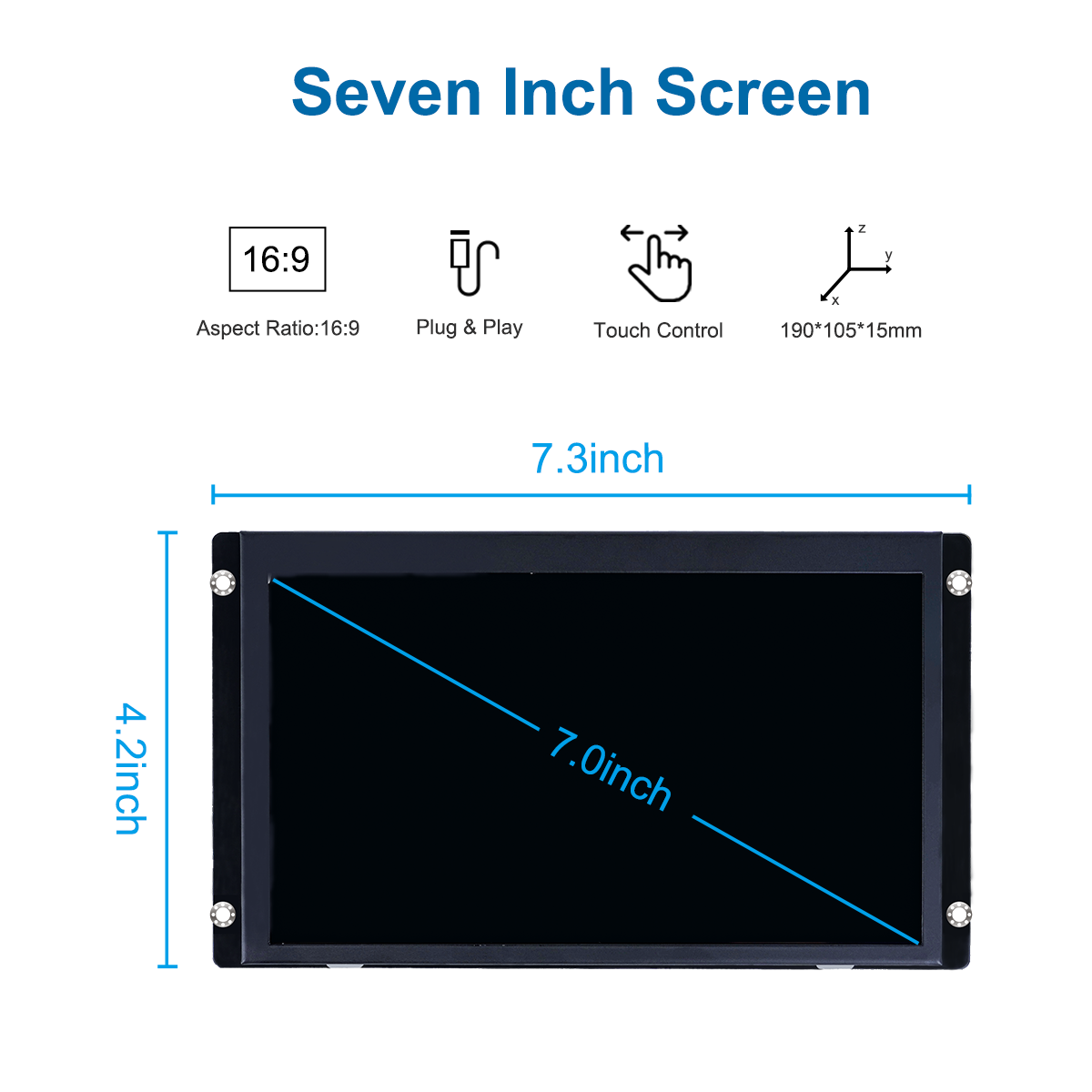 Open Android Computer/7 Inch Touchscreen/Intelligent Interactive Panel for Equipment Control/Support for MIPI,LVDS,USB and Other Signals/Support for Secondary Development/Provide Source Code