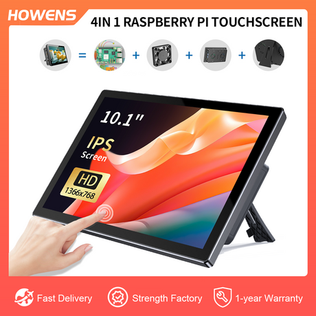 Industrial Monitor/Raspberry Pi Monitor/10.1 Inch Touchscreen/1920*1200P /Support for HDMI and Type-C Signal/USB Touch